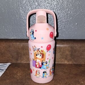 Amazon Pink Kids Water Bottle with Cartoon Design